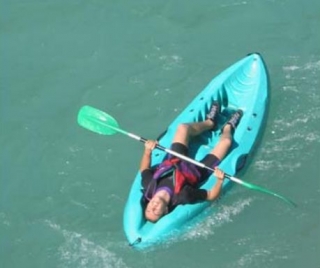 Relaxamento em caiaque. 